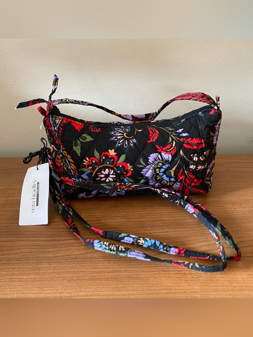 Vera Bradley Venetian Paisley Mini Slouchy Bucket Crossbody NWT